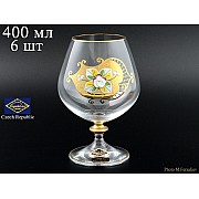 Набор бокалов для бренди 400 мл Прозрачный NB-Arte Bohemia Crystal 6 шт