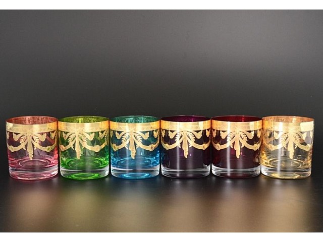 Набор стаканов для виски 280 мл Анжела Арлекино Bohemia Crystal 6 шт