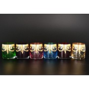 Набор стаканов Идеал Арлекино Золото Bohemia Crystal 290 мл 6 штук