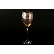 Набор бокалов для вина 250 мл Lilly Bohemia Crystal желтые 6 шт