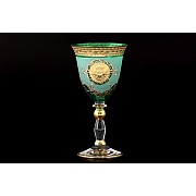 Набор бокалов для вина зеленый Грация Богемия B-G 6 шт