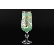 Набор фужеров для шампанского 220 мл Лепка Зеленая D-V