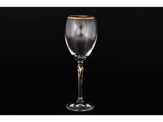 Набор бокалов для вина 250 мл Lilly Bohemia Crystal 6 шт