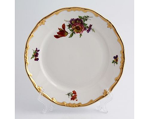 Набор тарелок Мейсенский букет Weimar Porzellan 19 см 6 штук
