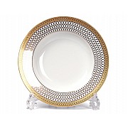 Набор глубоких тарелок 22 см Tunisie Porcelaine Tanit Victoire Or 1488