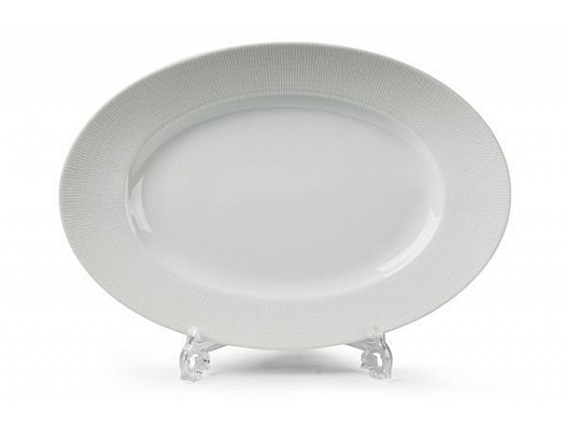 БлюдоTunisie Porcelaine Zen Asymetrie Blanc 2161