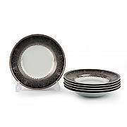 Набор тарелок 27 см Tunisie Porcelaine Mimosa Prague Gris 1743