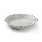 Тарелка суповая 19 см Tunisie Porcelaine Vendange Filet Platine