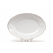 Блюдо овальное Vendange Filet Or Tunisie Porcelaine 28 см
