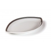 Блюдо 25 см Tunisie Porcelaine Kyoto Saint Germain Platine 1554