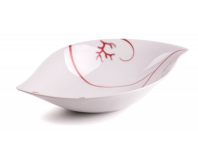  Салатник овальный 200 мл Tunisie Porcelaine Feuille Corail 544