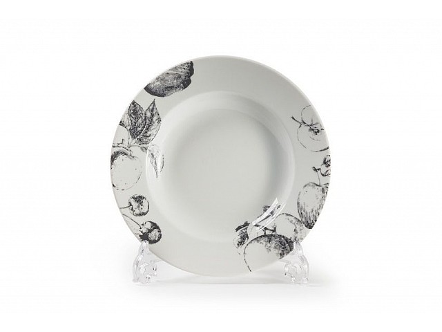 Тарелка глубокая Tunisie Porcelaine Black apple 2241 22 см
