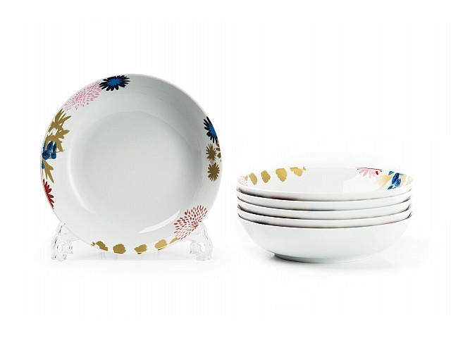 Набор глубоких тарелок 22 см Tunisie Porcelaine Ilionor 2227 (6шт)