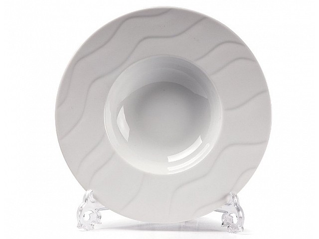 Тарелка суповая 23 см Tunisie Porcelaine Vagues Тарелка суповая 23 см Tunisie Porcelaine Vagues