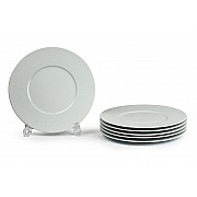 Набор тарелок 27 см Tunisie Porcelaine Zen Asymetrie Blanc 2161