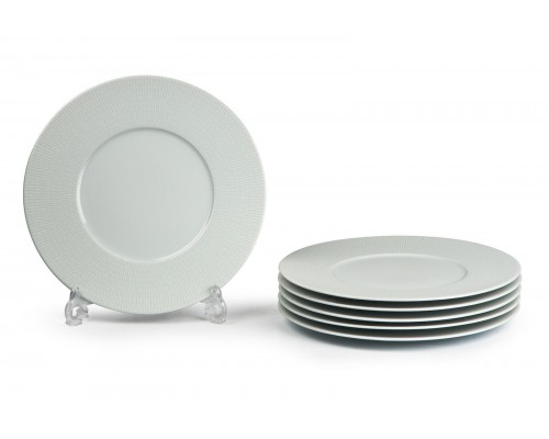 Набор тарелок 27 см Tunisie Porcelaine Zen Asymetrie Blanc 2161 Набор тарелок 27 см Tunisie Porcelaine Zen Asymetrie Blanc 2161
