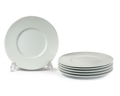 Набор тарелок 23 см на 6 персонTunisie Porcelaine Zen Asymetrie Blanc 2161 Набор тарелок 23 см на 6 персонTunisie Porcelaine Zen Asymetrie Blanc 2161