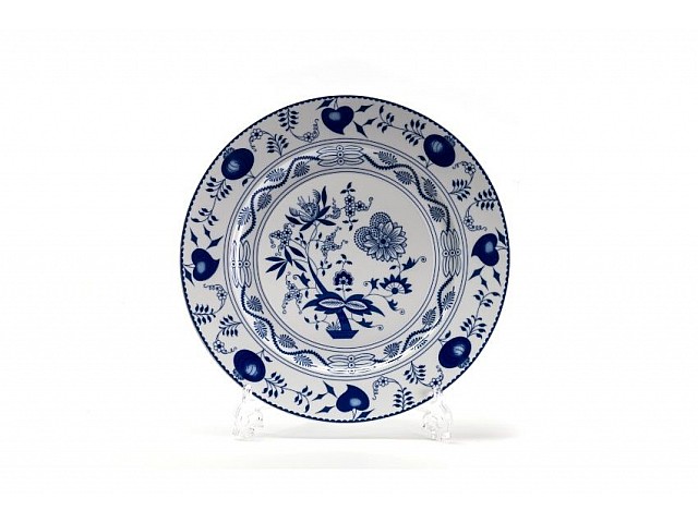 Тарелка десертная 22 см Tunisie Porcelaine Синий Лук 1313