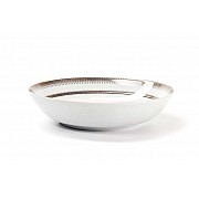 Набор глубоких тарелок 22 см Tunisie Porcelaine Princier Platin 1801 6 штук