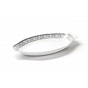 Тарелка овальная 26 см Tunisie Porcelaine Classe 1596