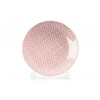 Тарелка 27 см Tunisie Porcelaine Розовый Лабиринт