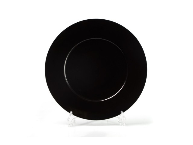 Блюдо круглое 31см Tunisie Porcelaine Putoisage noir 3063