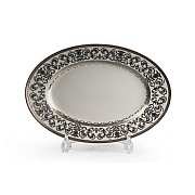 Блюдо 35 см Tunisie Porcelaine Mimosa Prague Platine 1647