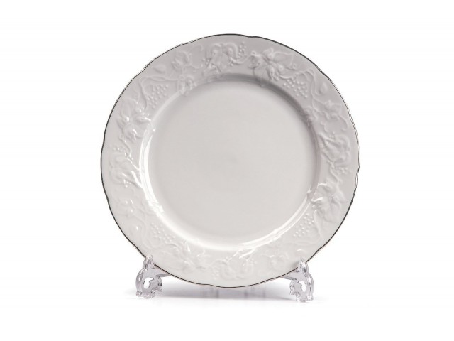 Тарелка Tunisie Porcelaine Vendange Filet Platine 21 см