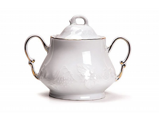 Сахарница 300 мл Tunisie Porcelaine Vendange Filet Or