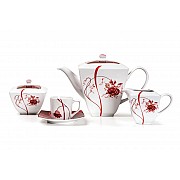 Сервиз кофейный Kyoto Noblesse Roug 0753 Tunisie Porcelaine на 6 персон
