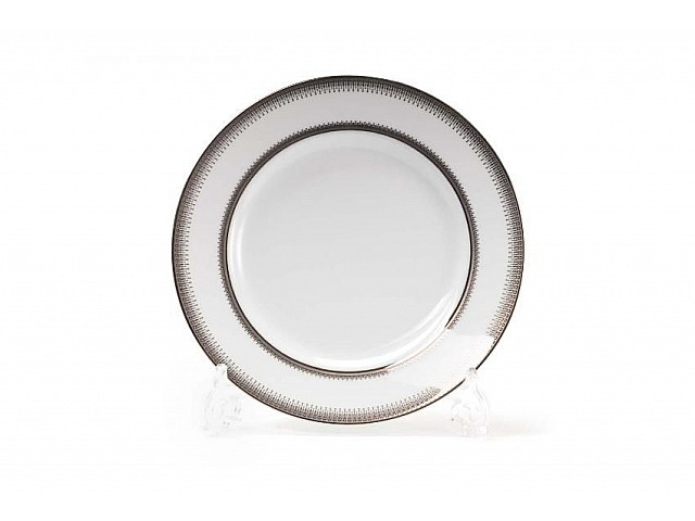 Набор десертных тарелок 19см Tunisie Porcelaine Princier Platin 1801