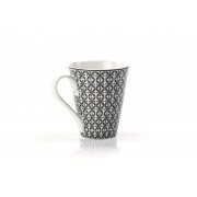 Кружка 300 мл Tunisie Porcelaine Черный Ажур