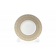 Тарелка 21 см Tunisie Porcelaine Золотой Ажур