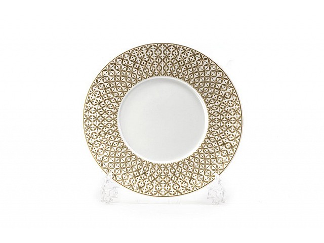 Тарелка 21 см Tunisie Porcelaine Золотой Ажур Тарелка 21 см Tunisie Porcelaine Золотой Ажур