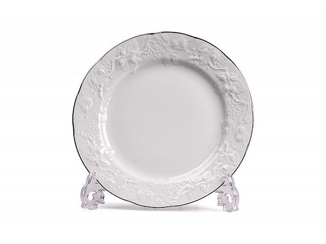 Тарелка 16 см Tunisie Porcelaine Vendange Filet Platine
