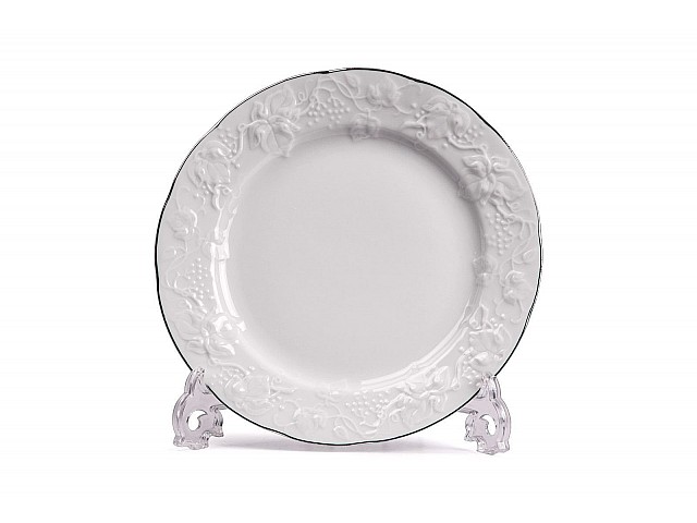 Тарелка Tunisie Porcelaine Vendange Filet Platine 26 см
