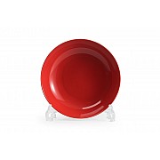 Тарелка глубокая 23см Tunisie Porcelaine Putoisage rouge 3067
