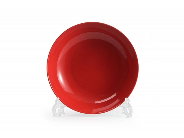 Тарелка глубокая 23см Tunisie Porcelaine Putoisage rouge 3067