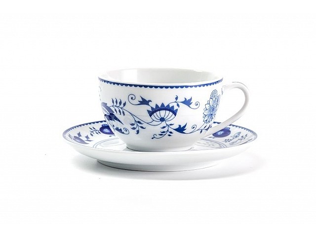 Чайная пара 200 мл Tunisie Porcelaine Синий Лук 1313