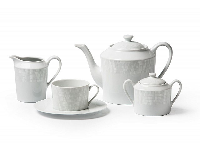 Чайный сервиз Zen Asymetrie Blanc 2161 Tunisie Porcelaine на 6 персон