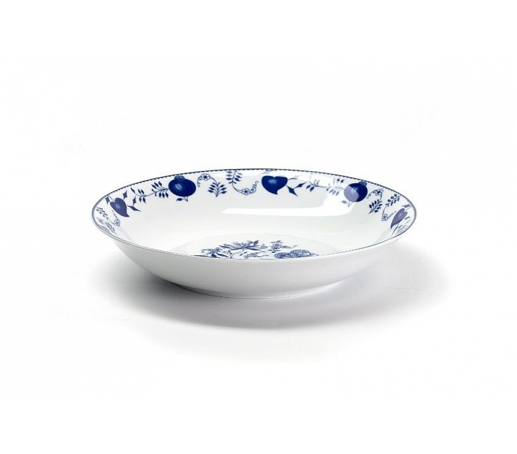 Блюдо круглое 29 см Tunisie Porcelaine Синий Лук 1313 купить в Москве