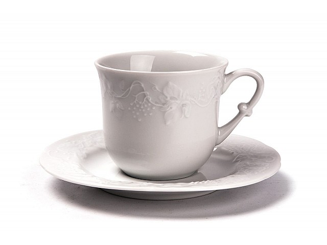 Набор чайных пар Vendange Tunisie Porcelaine 200 мл на 6 персон 12 предметов