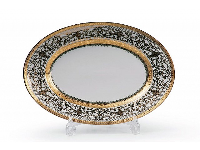 Блюдо 35 см Mimosa Didon Or 1645 Tunisie Porcelaine