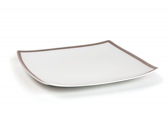 Набор тарелок 26 см Tunisie Porcelaine Kyoto Saint Germain Platine 1554