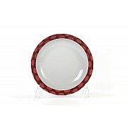 Тарелка глубокая 22 см Tunisie Porcelaine Isis Малина 2255