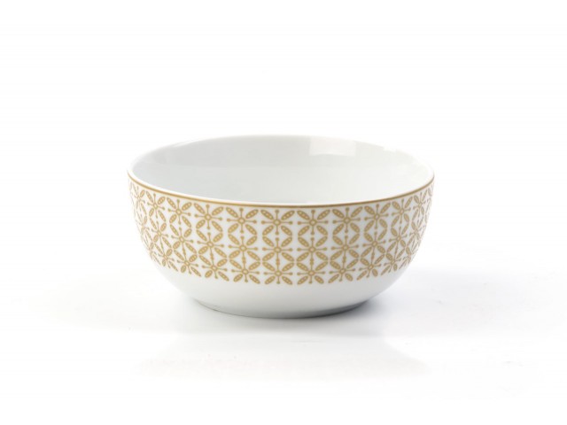 Салатник 13 см Tunisie Porcelaine Золотой Ажур