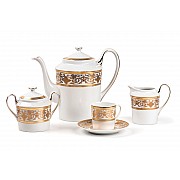 Кофейный сервиз Mimosa Ramses Or 632 Tunisie Porcelaine на 6 персон