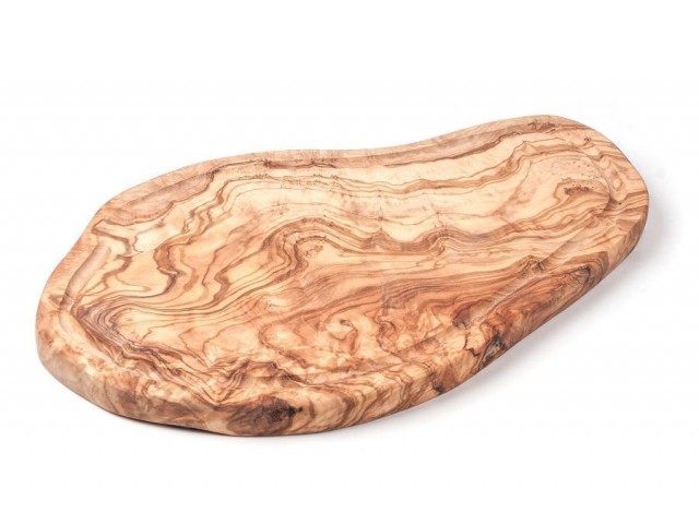 Доска из оливкового дерева с желобком Olivier 35 см