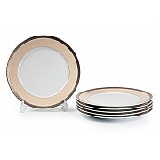 Набор тарелок 27 см Tunisie Porcelaine Tanit Victoir Platine 1489