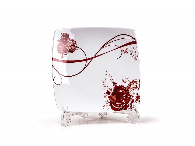 Набор тарелок 26 см Tunisie Porcelaine Kyoto Noblesse Roug 0753